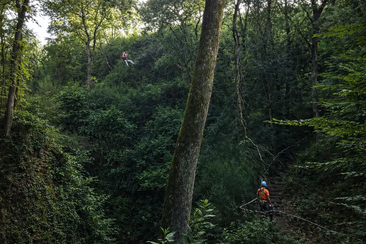 Zipline al Villaggio Bushi Adventures